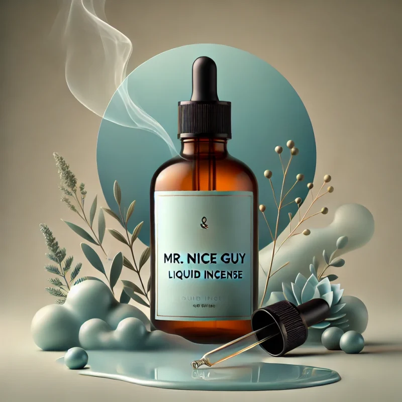 Purchase Mr. Nice Guy Liquid Incense for ultimate relaxation. Premium quality aromatherapy product with soothing effects. Shop now at K2 Herbal Cartel